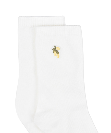 Chaussettes courtes en modal, Blanc