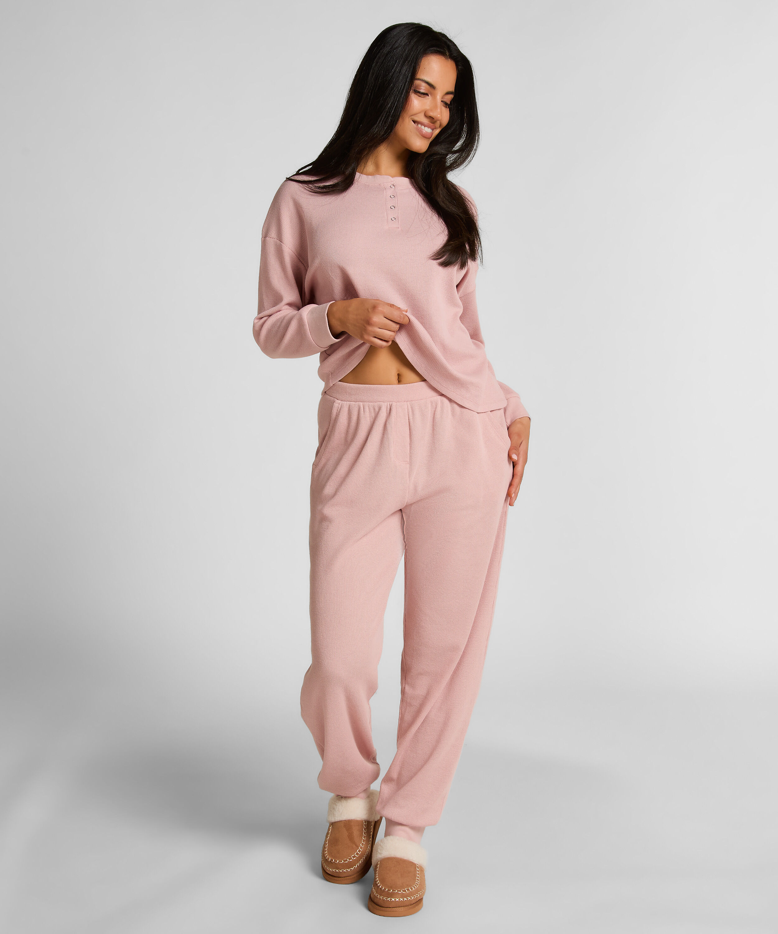 Jogger Gaufre, Rose Jogger Gaufre, Rose