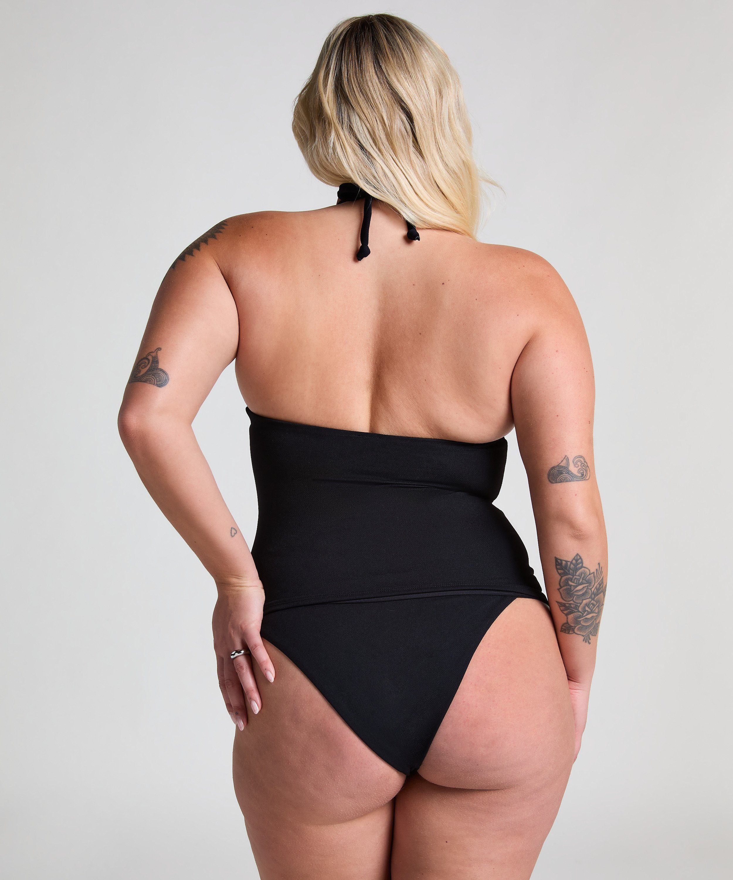 Tankini galbant, Noir, main