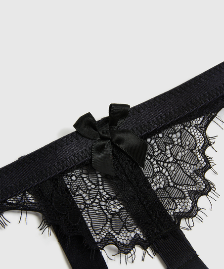 Jarretelles Private, Noir