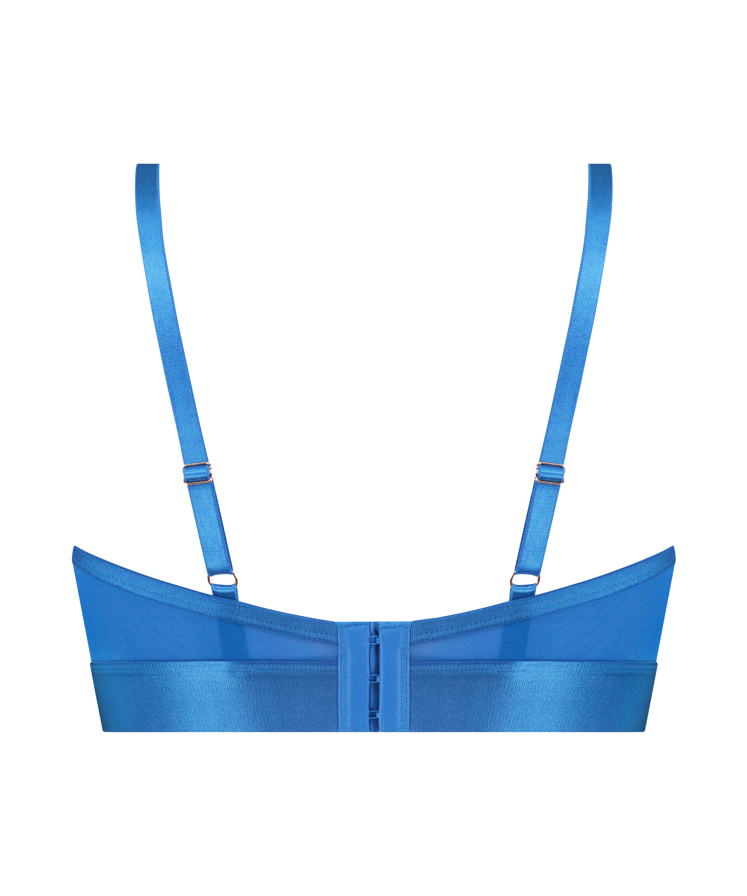 Soutien-gorge à armatures non-préformé longline Pleasure, Bleu, main