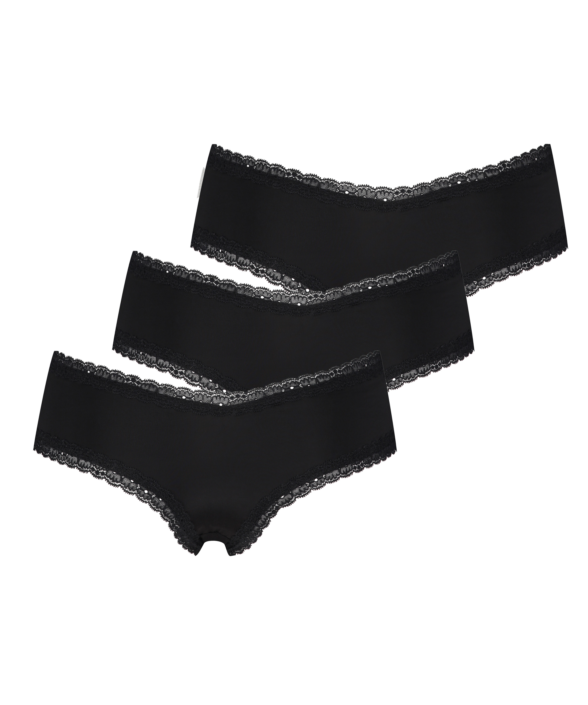 Lot de 3 slips brésiliens London, Noir, main