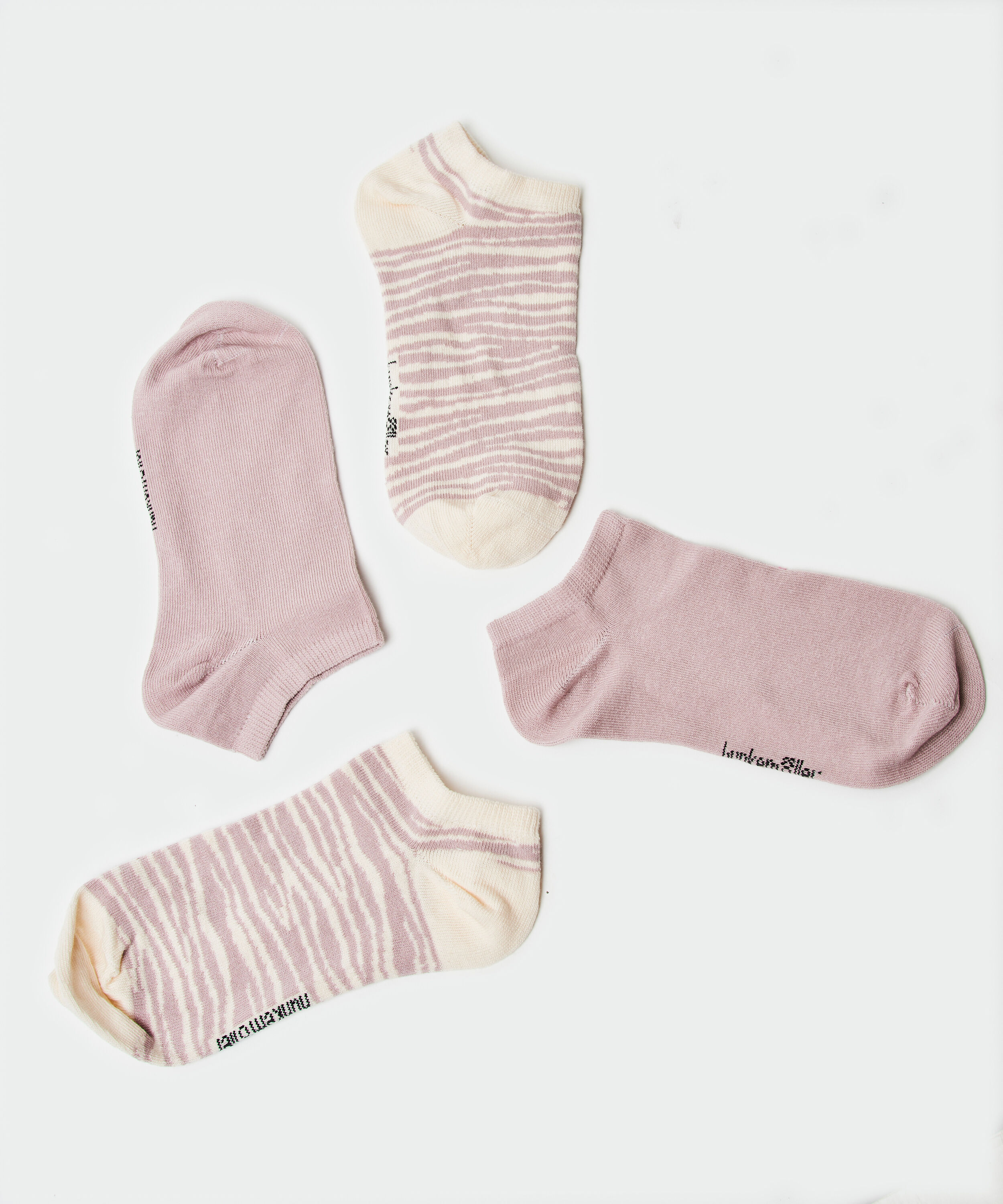 Lot de 2 paires de chaussettes en coton Trainerliners , Violet