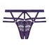 Slip brésilien ouvert taille haute Mitzy, Violet