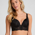 Soutien-gorge à armatures préformé push-up et longline Jemima, Noir