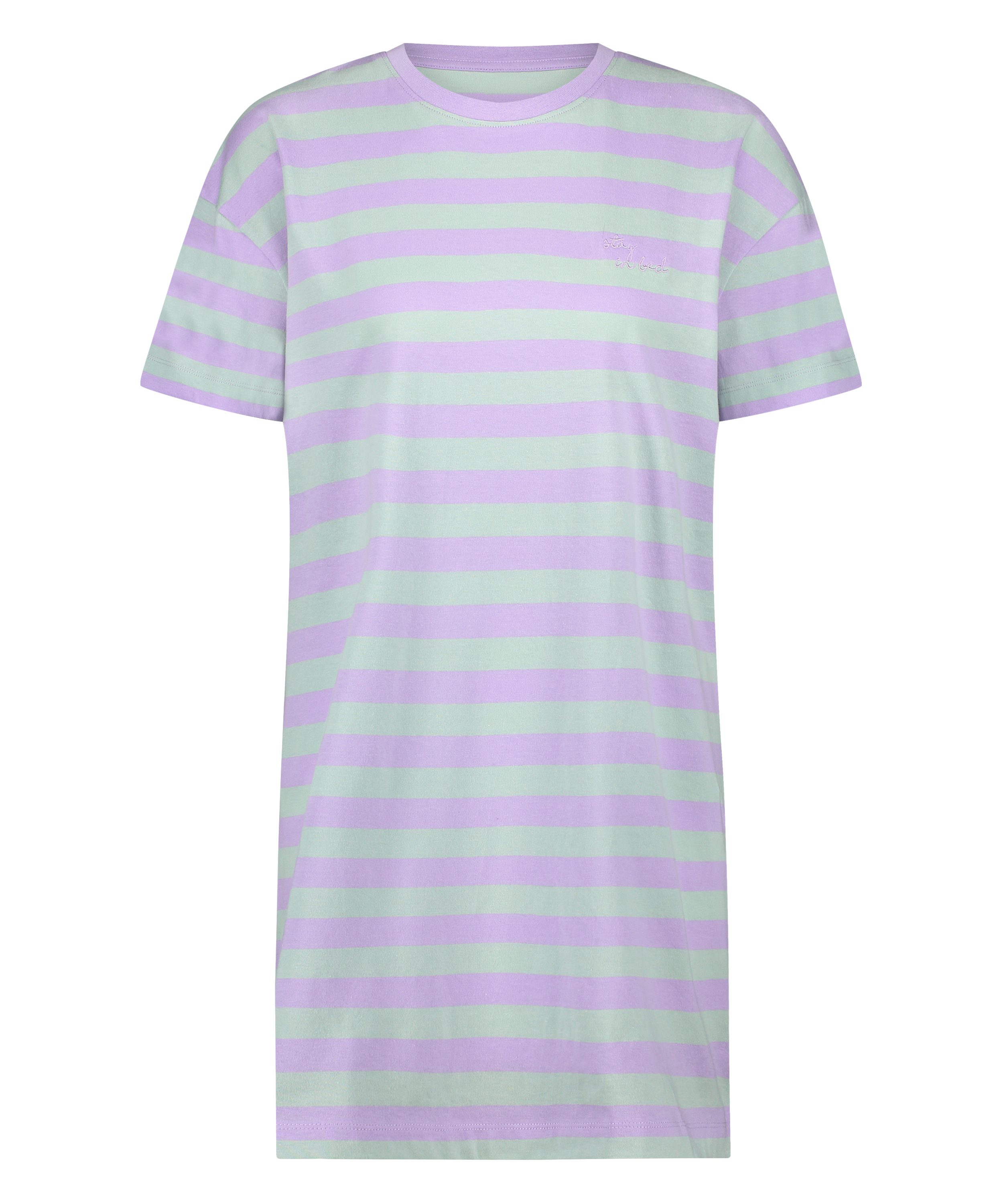 Chemise de nuit col rond, Vert, main