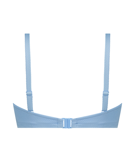 Haut de bikini à armatures à effet push-up préformé Scallop Taille A - E, Bleu