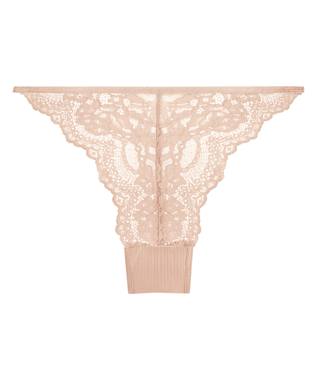 Slip brésilien jambes hautes Kaiden, Beige