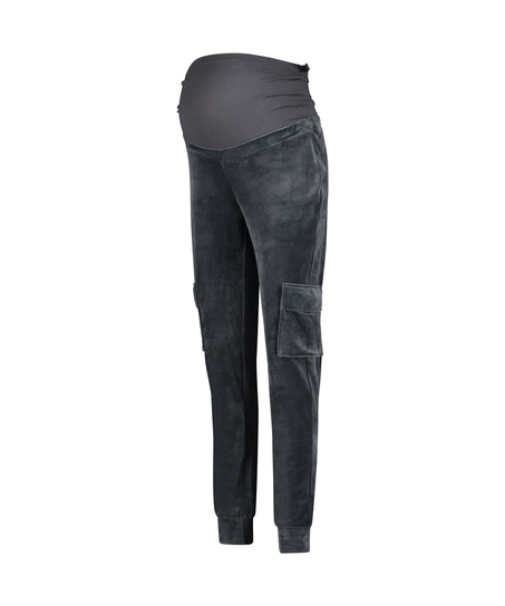 Pantalon de jogging de maternité Velour, Gris