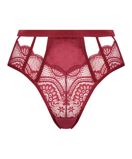 Slip brésilien ouvert Blondie, Rouge