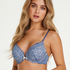 Soutien-gorge push-up &agrave; armatures rembourr&eacute; Rose, Bleu