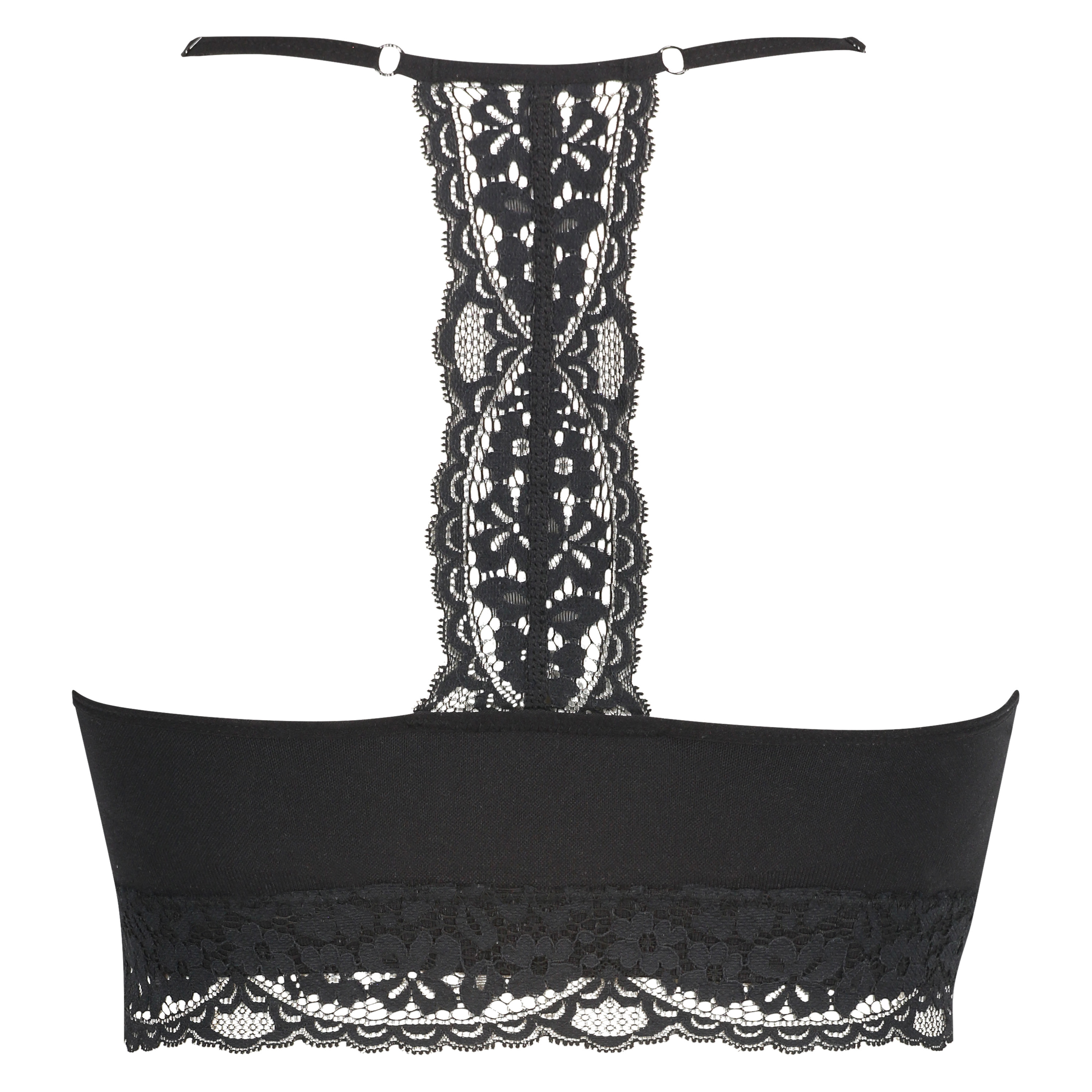 Brassière sans couture Marine, Noir, main