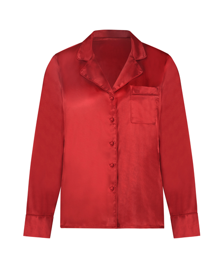 Veste à manches longues Satin, Rouge