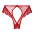 Slip brésilien à entrejambe ouvert Lulu, Rouge