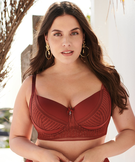 Soutien-gorge à armatures préformé longline Winnie I AM, Rouge