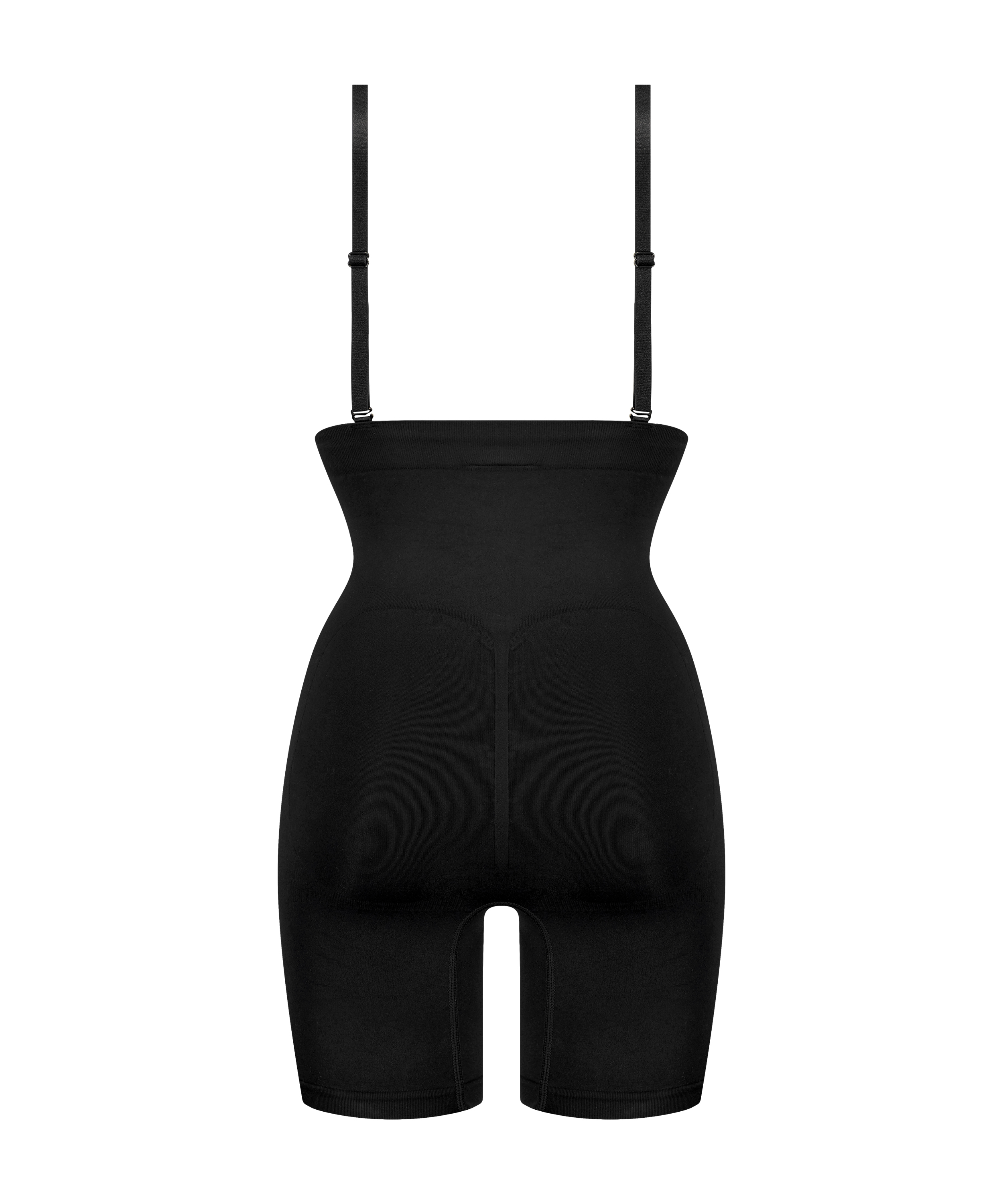 Gaine sans coutures pour les cuisses, Noir, main