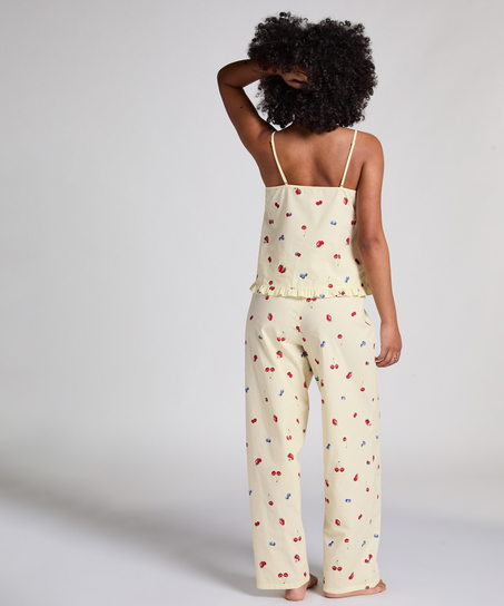 Pantalon tissé, Jaune