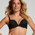 Soutien-gorge à armatures maximiseur préformé Donna Sparkle, Noir