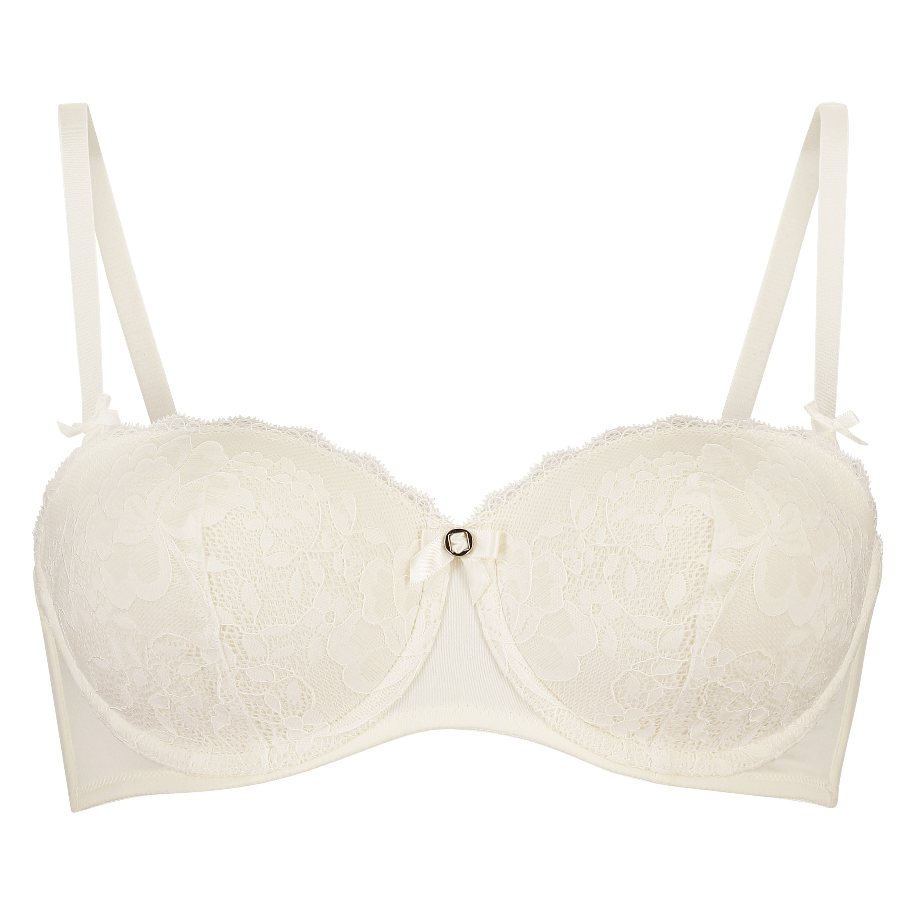 Soutien-gorge à armatures préformé sans bretelles Maya, Blanc, main