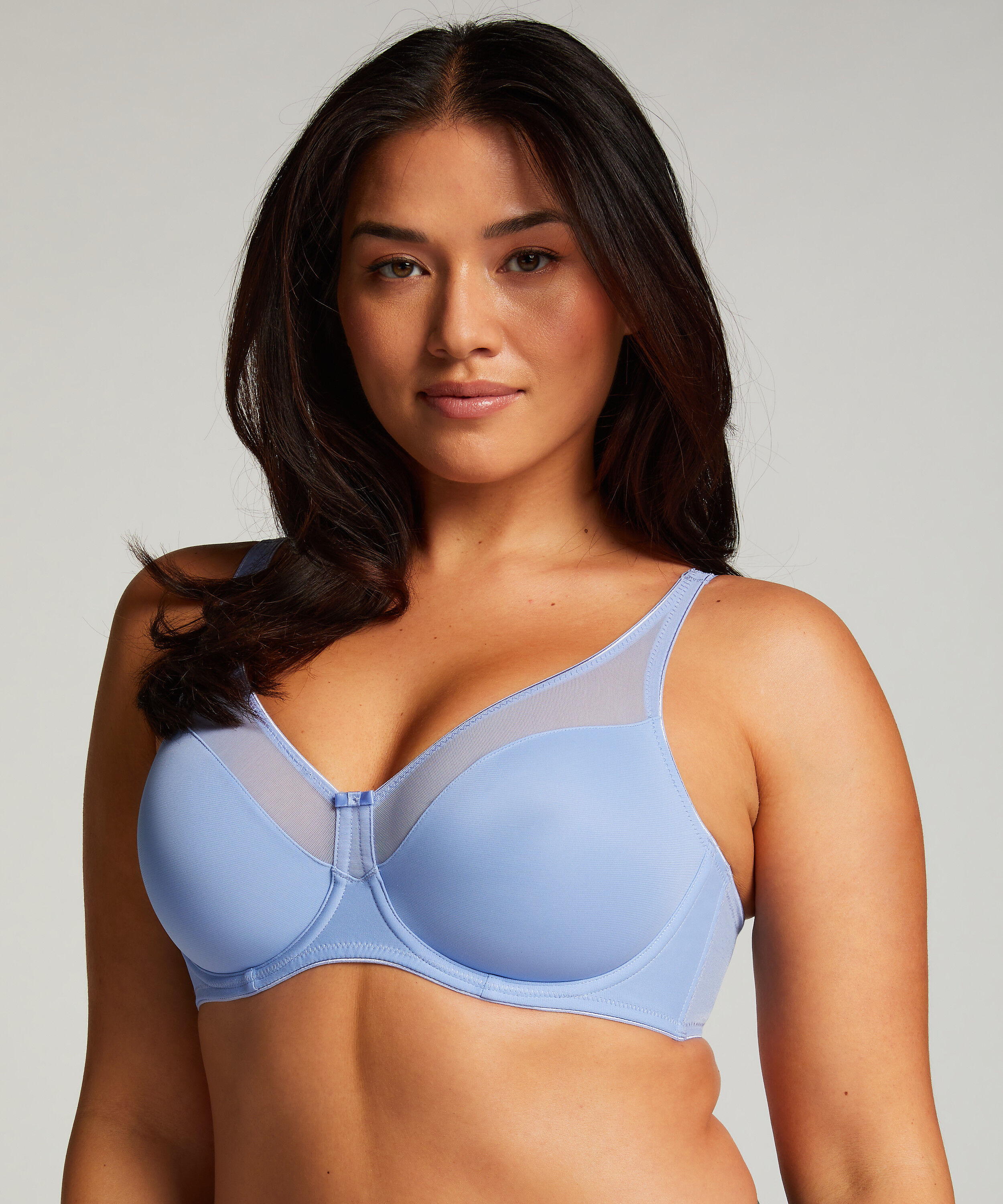 Soutien-gorge à armatures non-préformé minimiseur Nina, Bleu