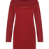 Chemise de nuit col rond, Rouge