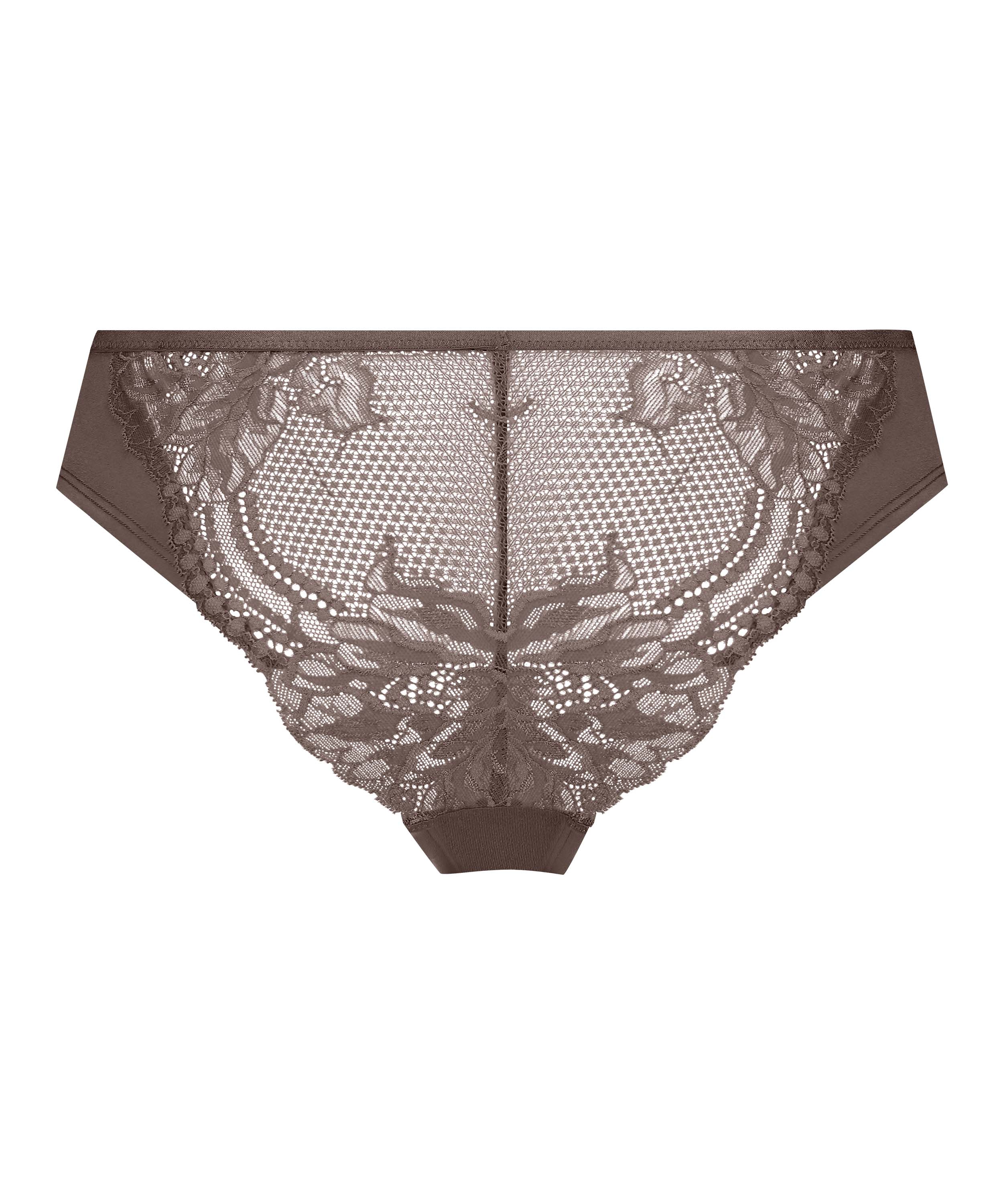 Slip brésilien Leonie, marron, main