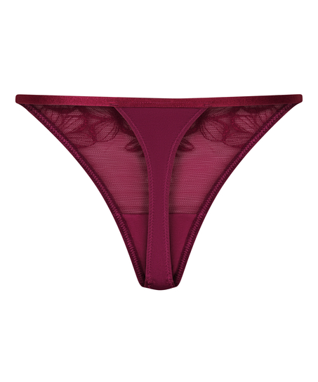 Tanga Margot jambe haute, Violet
