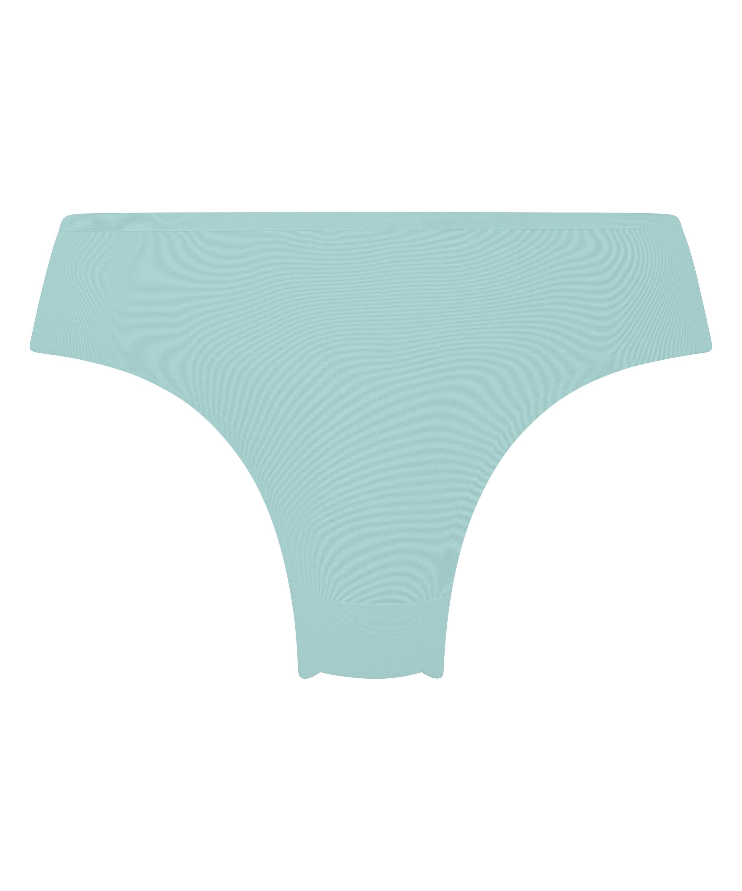 Slip br&eacute;silien Invisible Lace Back, Bleu