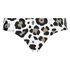 Bas de bikini taille basse Animal, Blanc
