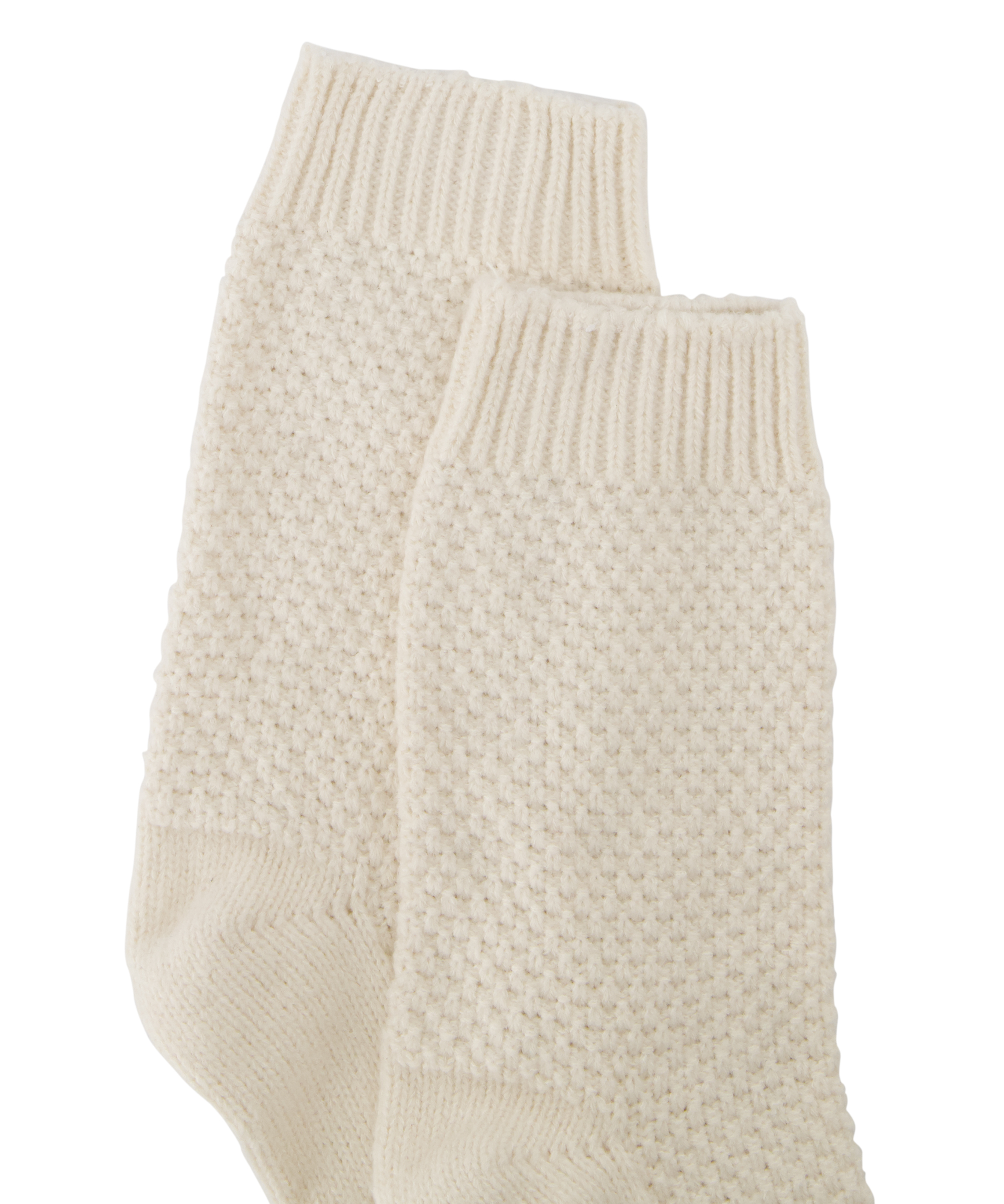 1 paire de chaussettes tricotées, Blanc, main
