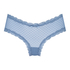 Slip brésilien V-shape mesh, Bleu