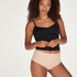 Slip brésilien taille haute Invisible, Beige