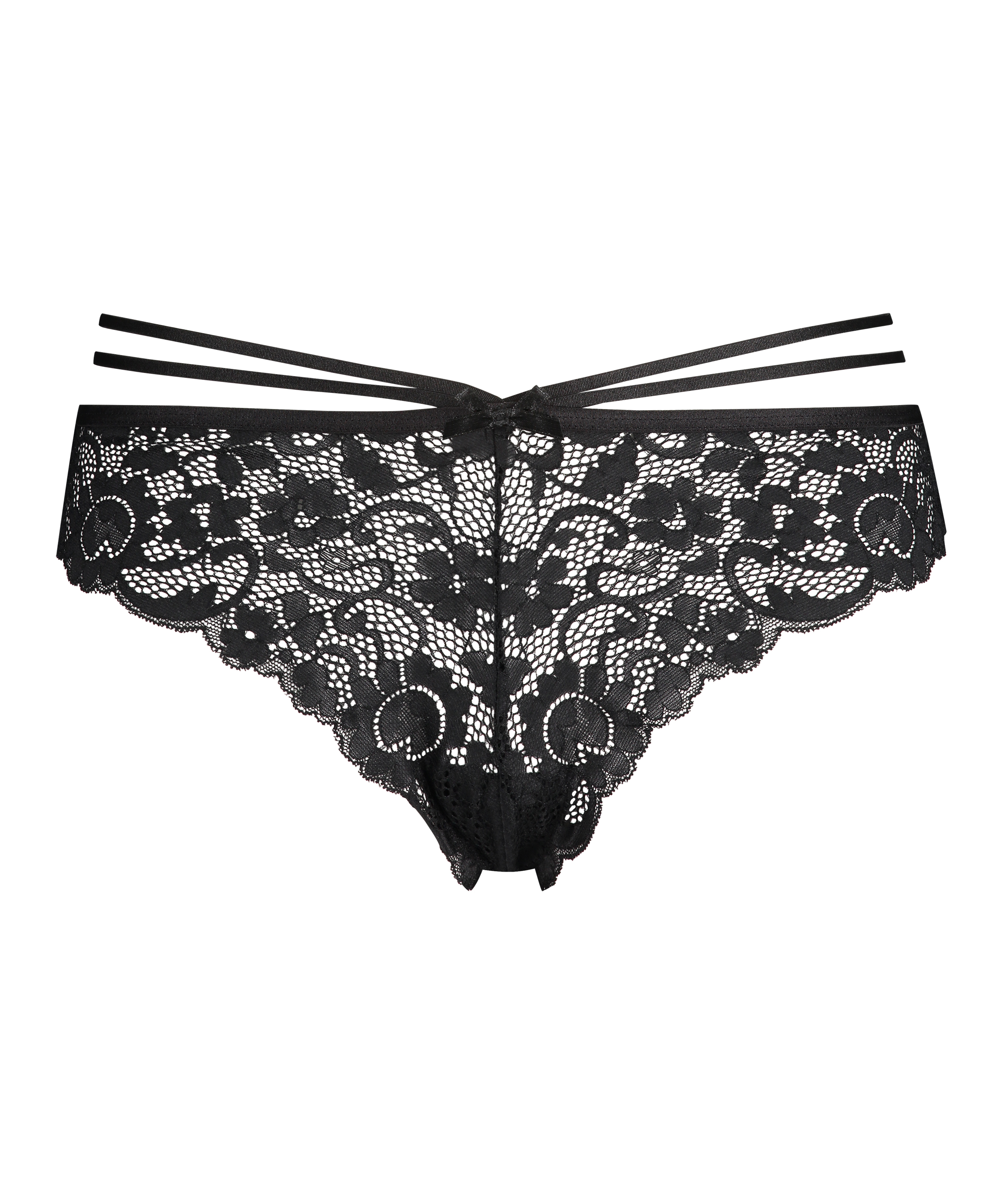 Slip brésilien Almuth, Noir, main