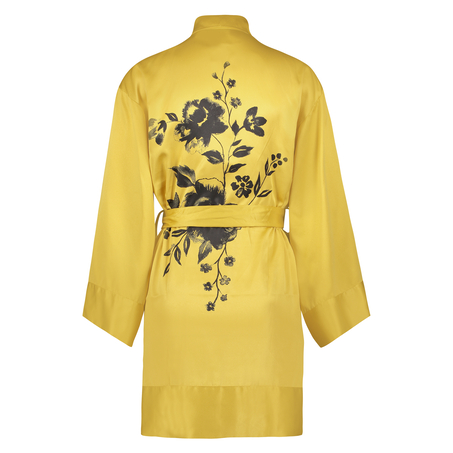 Kimono Satin Flower, Jaune