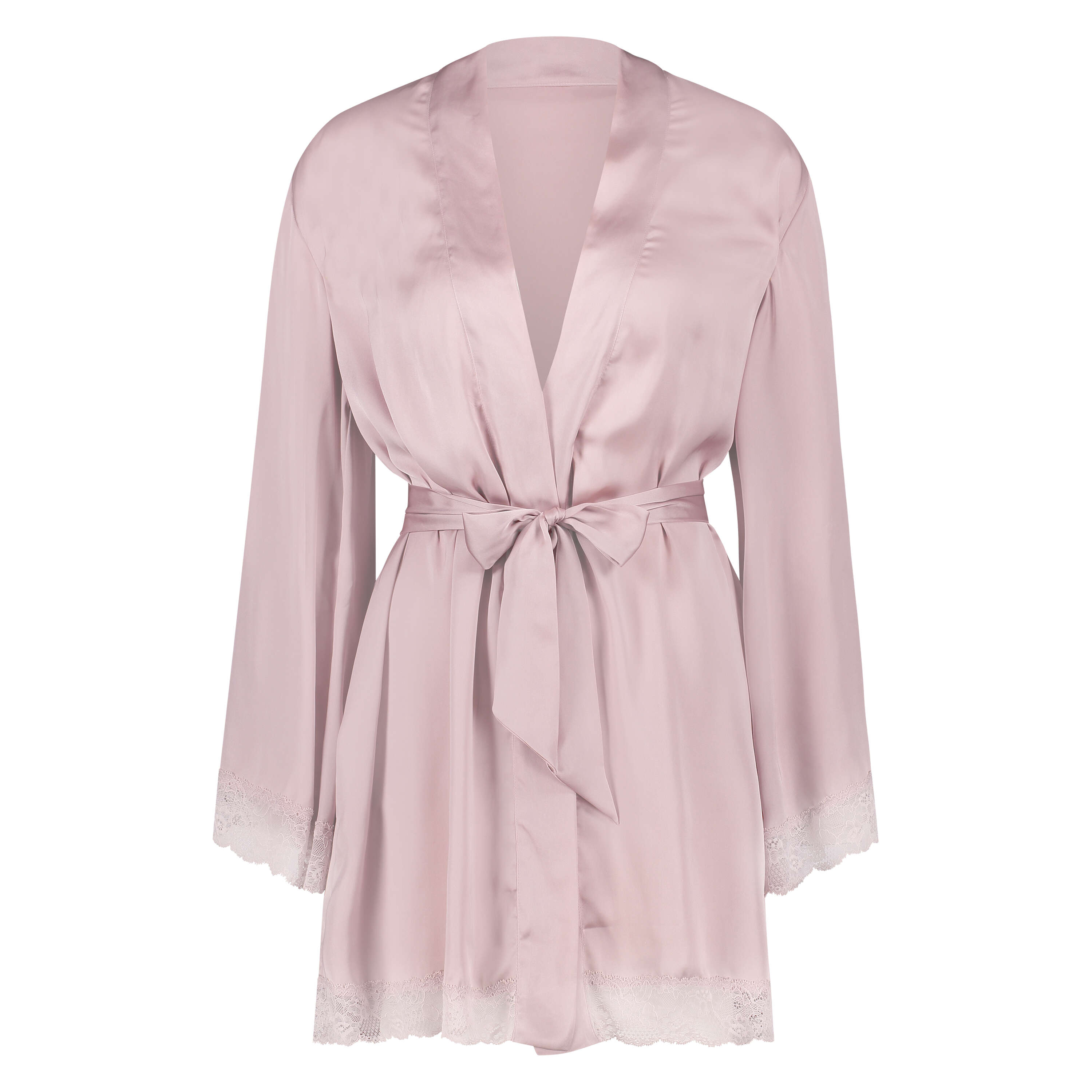 Petite Kimono Satin Meili, Rose, main