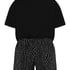 Ensemble de pyjama court, Noir