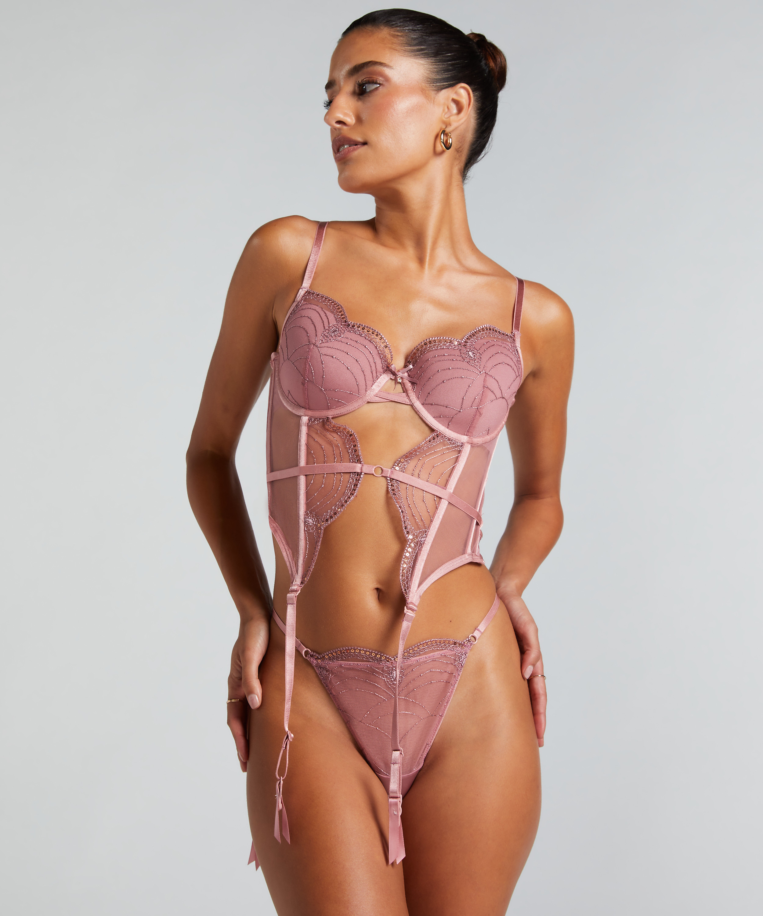 Bustier Ruby, Rose, main