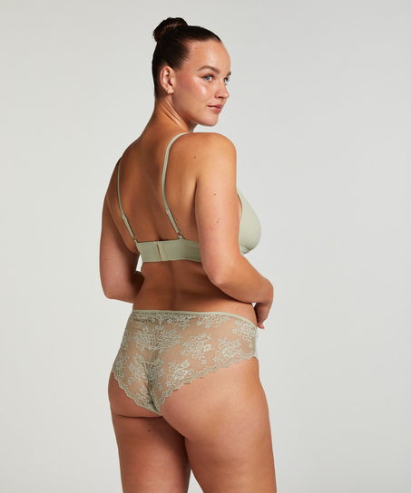Slip brésilien Invisible Lace Back, Vert