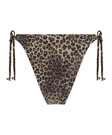 Slip de Bikini Cheeky Tanga Cannes, marron