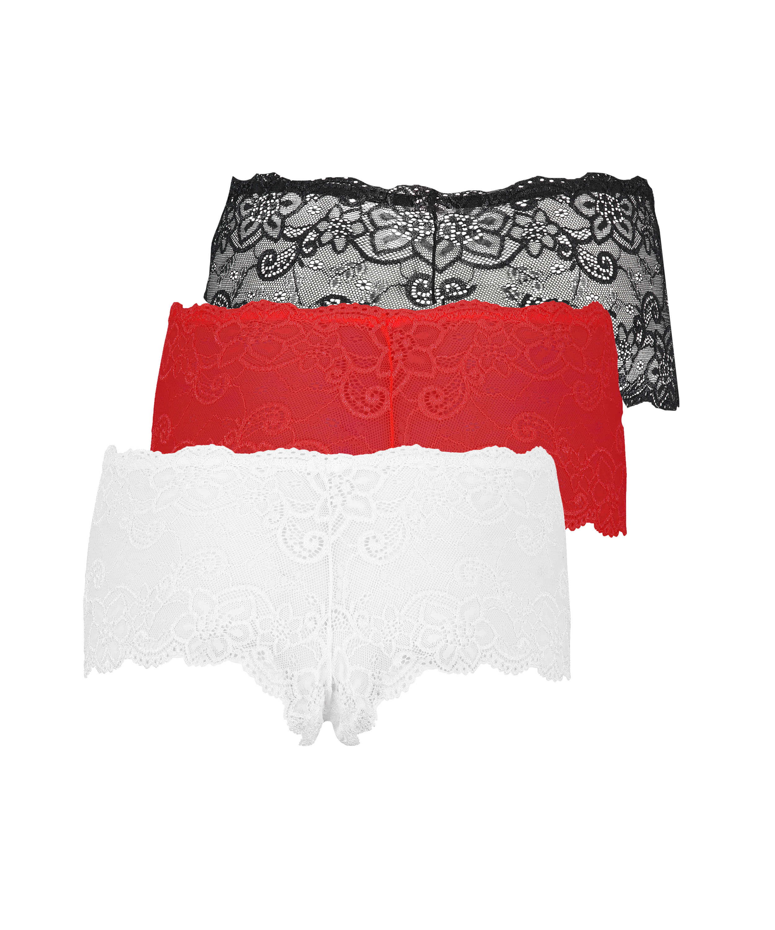 3 paires de boxers Rosie, Rouge, main