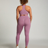 Legging de sport sans coutures taille haute HKMX, Violet