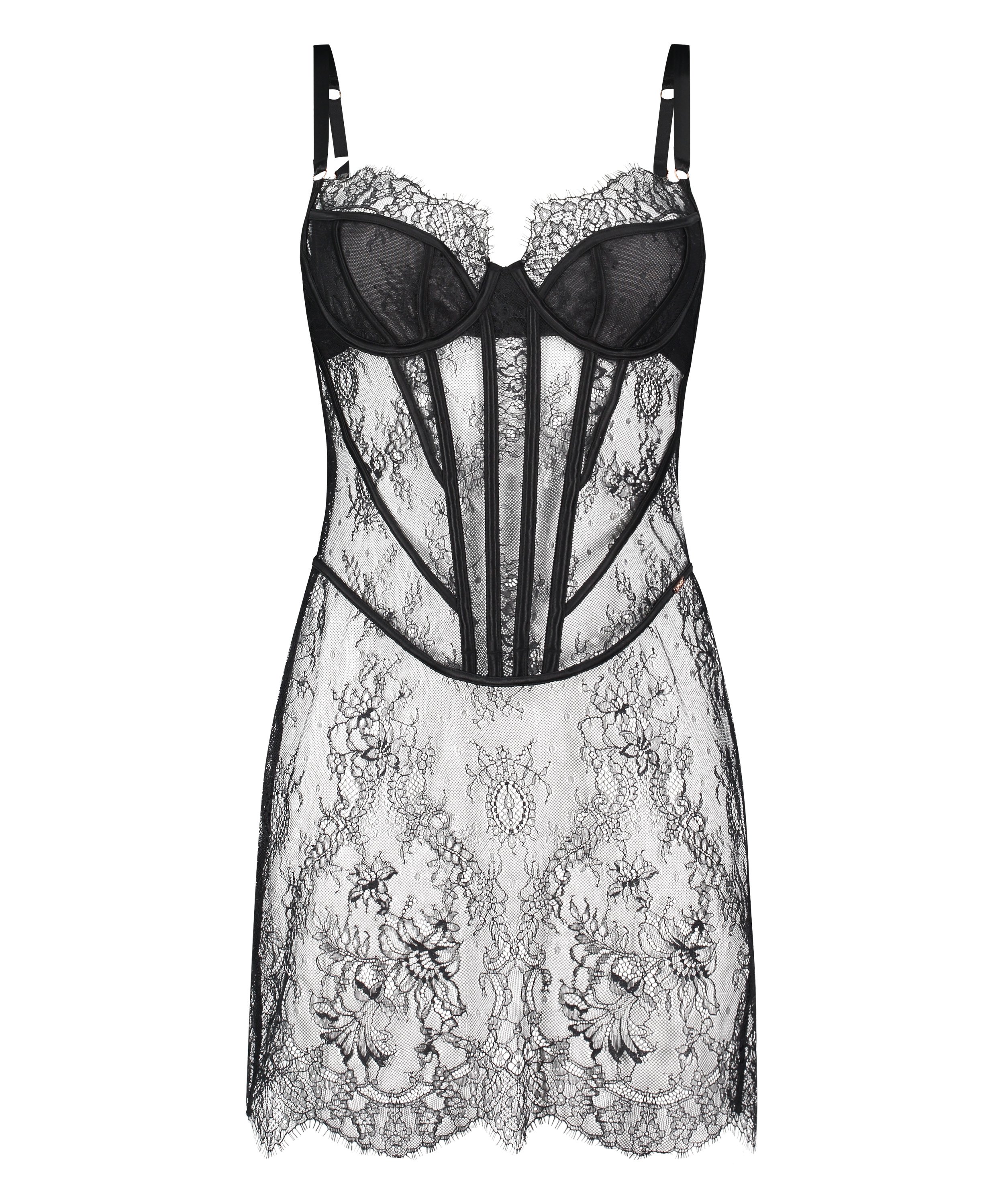 Nuisette Lace Camille, Noir, main