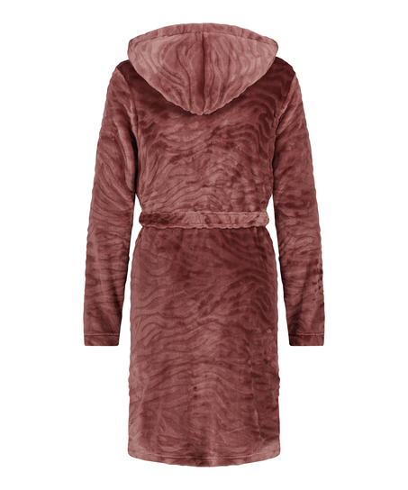 Peignoir court avec fermeture à glissière, Violet