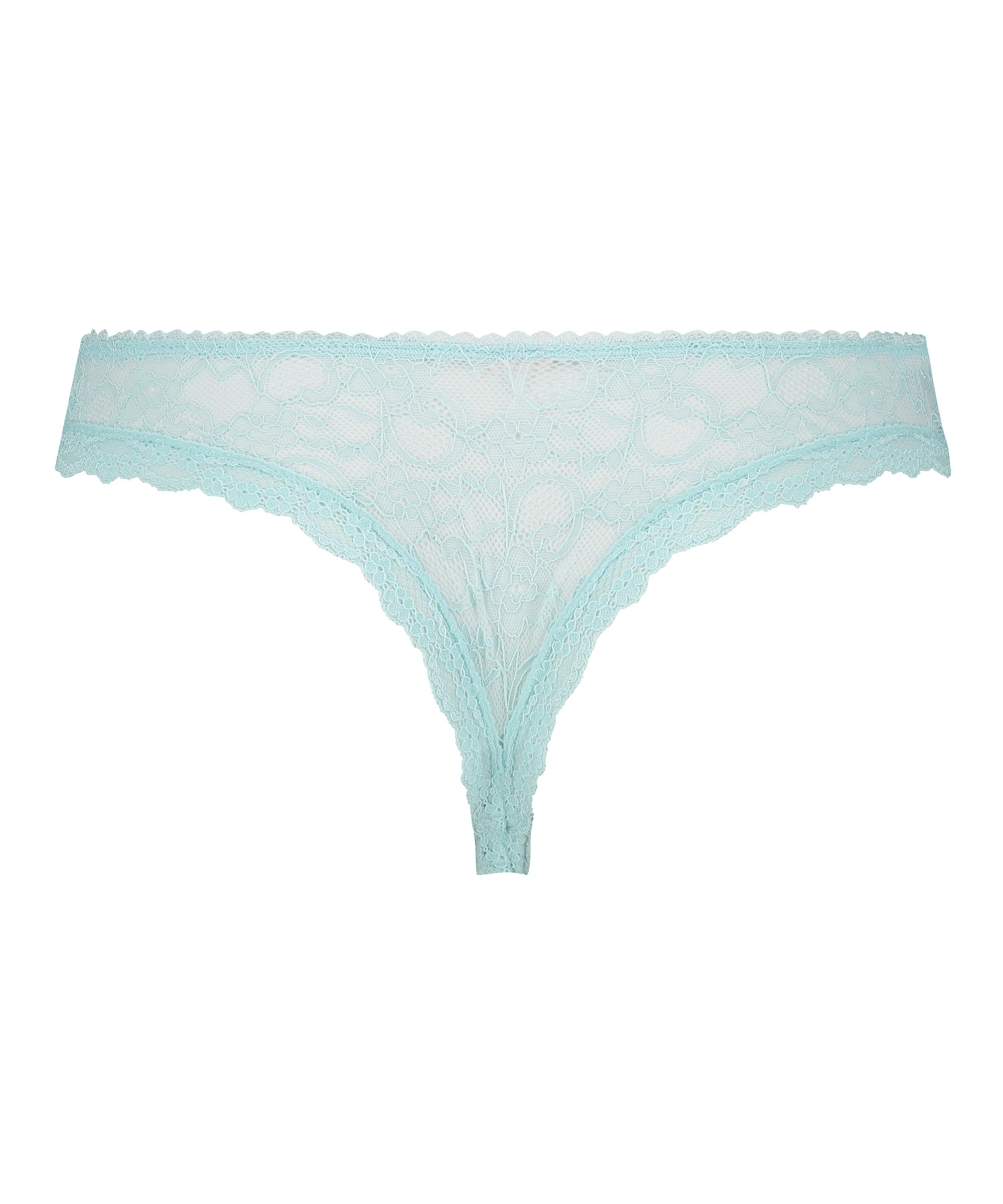 Mini brésilien taille haute Riley, Bleu, main