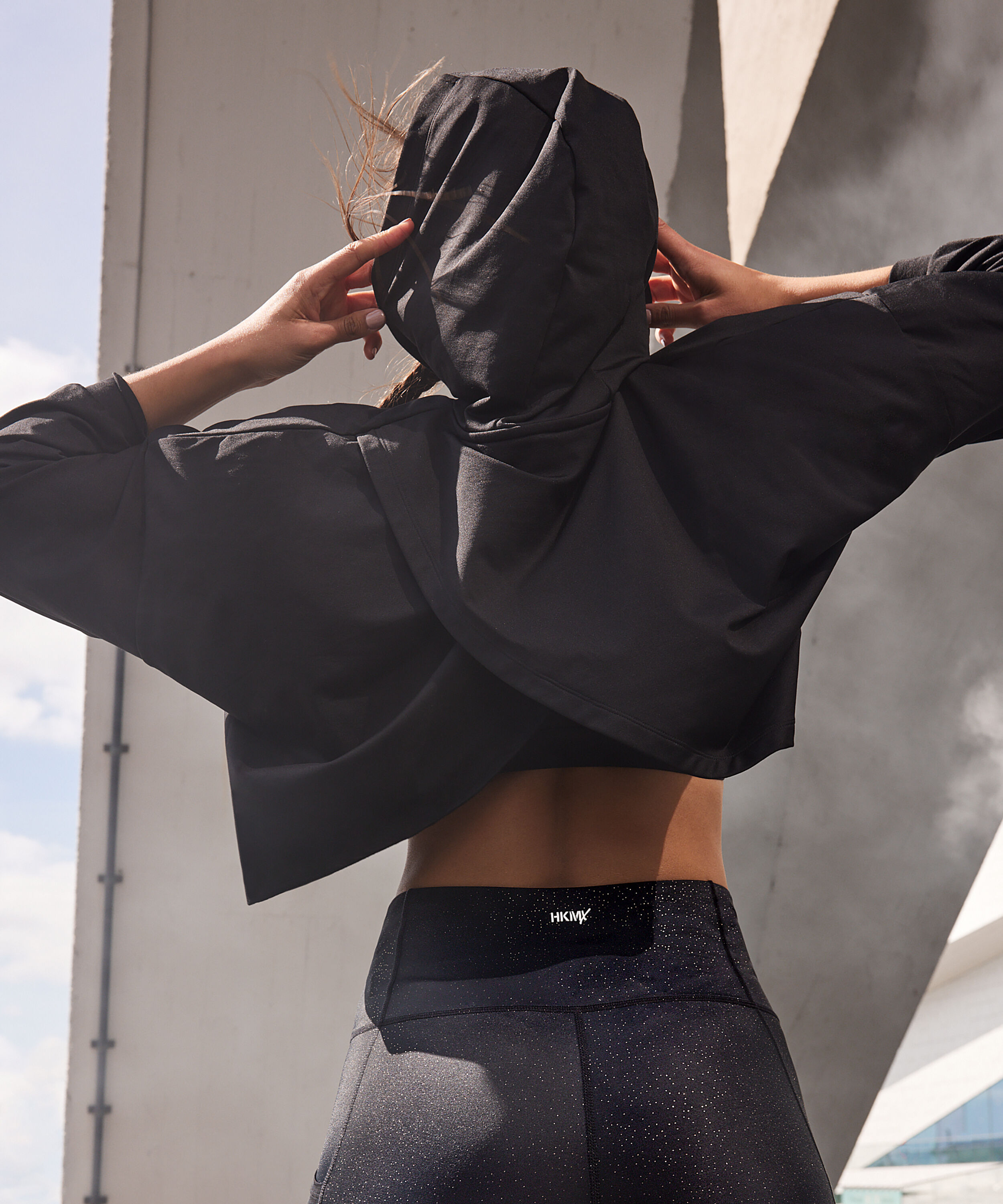 Sweat &agrave; capuche HKMX Flow, Noir