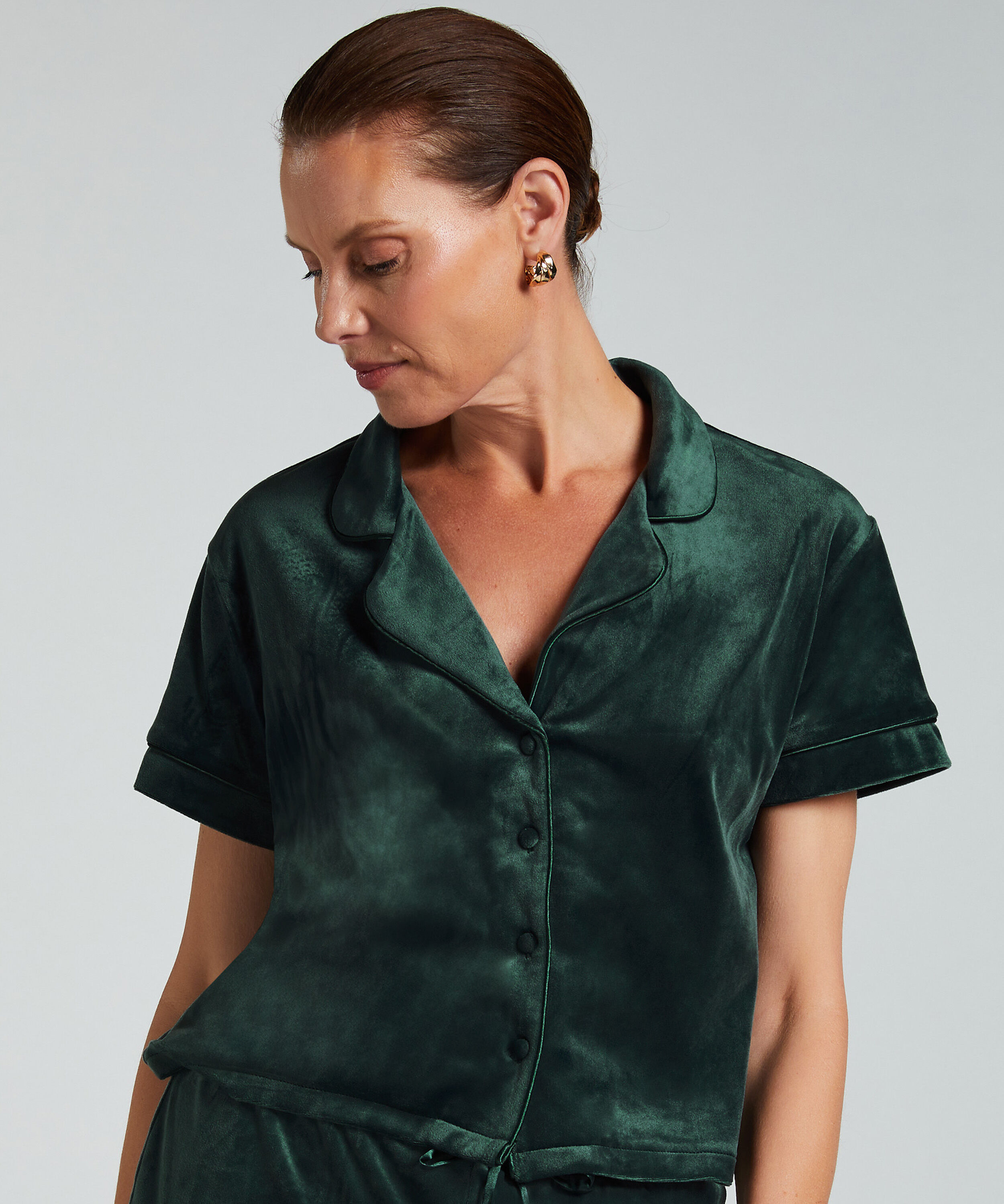 Veste en Velours, Vert Veste en Velours, Vert