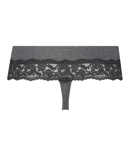 Boxer string Coton, Gris