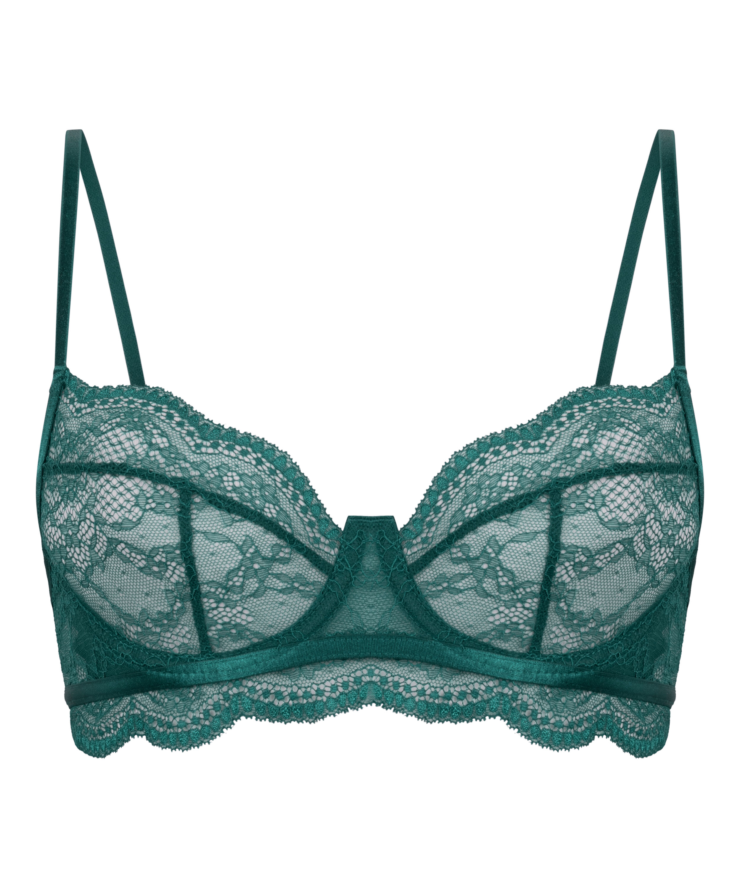 Soutien-gorge non-rembourr&eacute; &agrave; armatures Isabelle, Vert