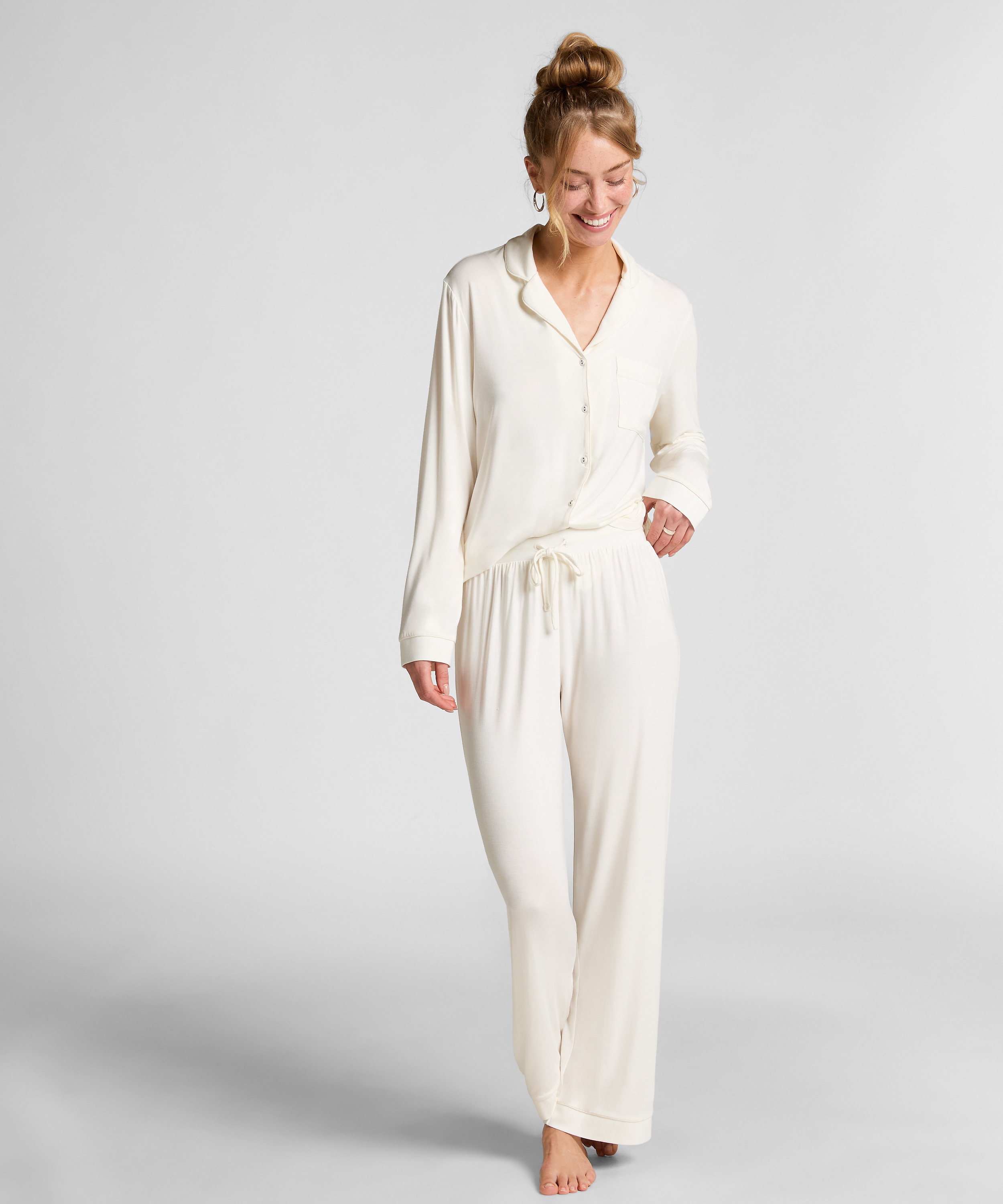 Pantalon en jersey Essential, Blanc, main