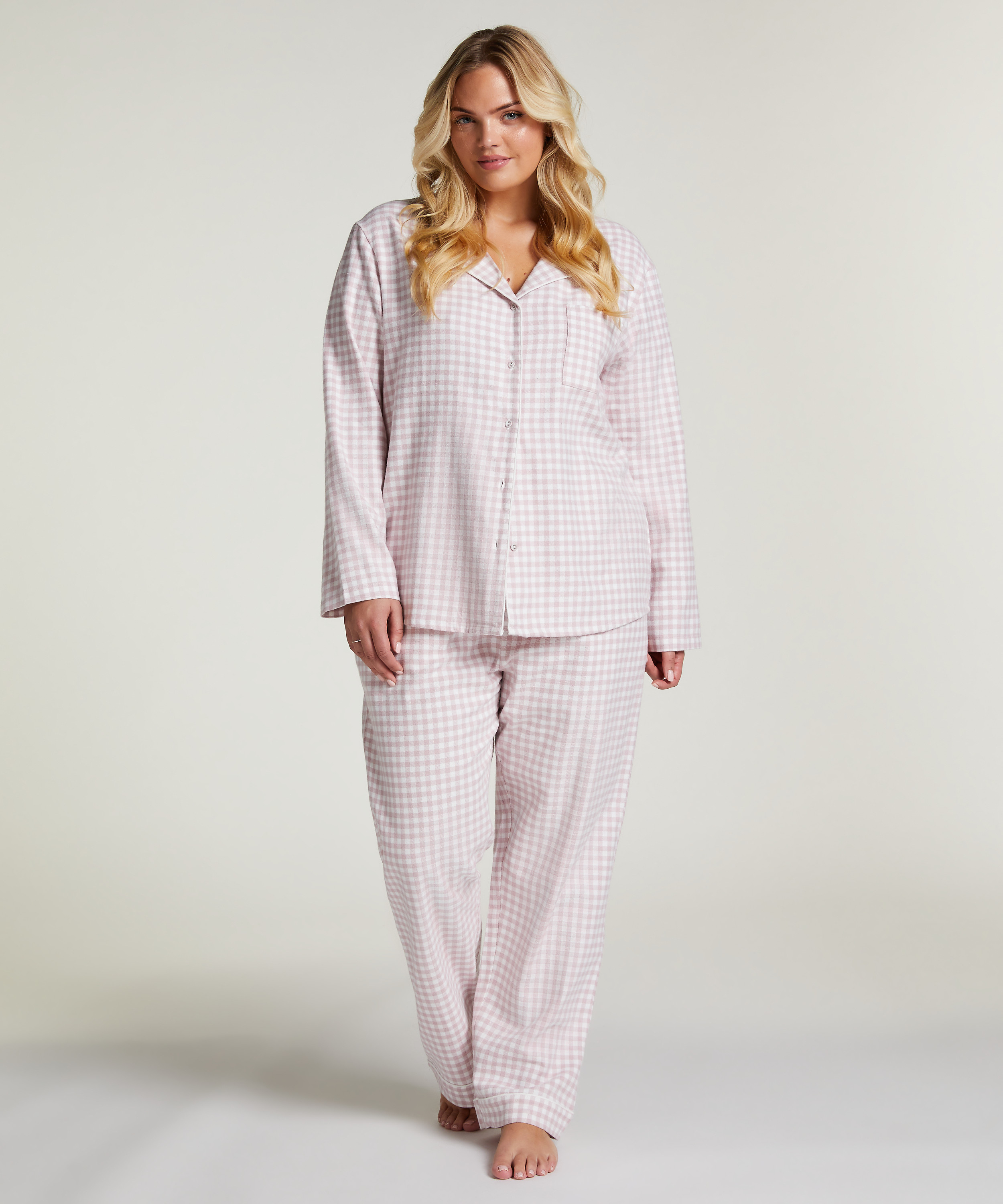 Haut de pyjama Flanel Essentials, Violet, main